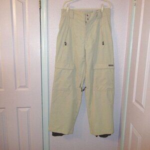 Morrow Corduroy Snowboard Pants Mens L Waterproof Baggie Cargo Vented Snow Ski